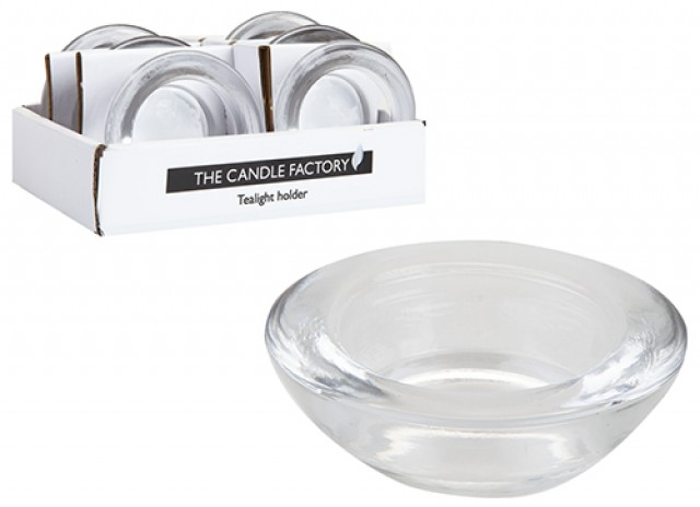 Round Glass Tealight Holder