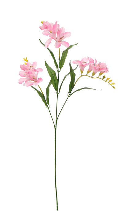 Artificial Freesia Spray - Pink (73cm long)