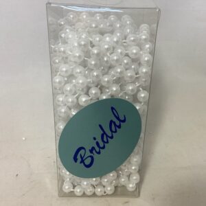 8mm Decorative Beads on Roll (Box) 10m White