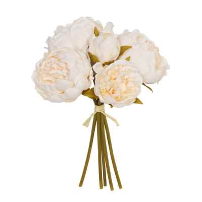 LIGHT PEACH PEONY X 5 POSY