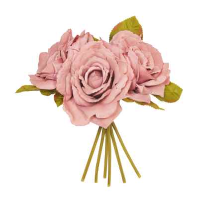 PUCE OPEN ROSE X 3 POSY