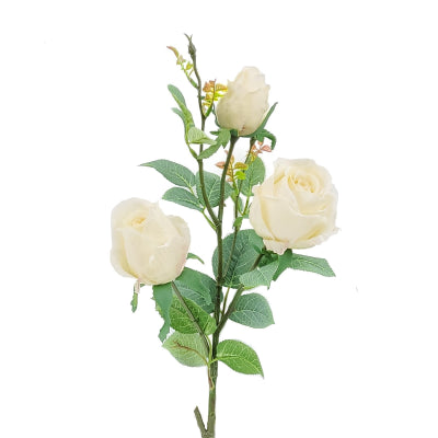 PEACH ROSEBUD X 3 STEM