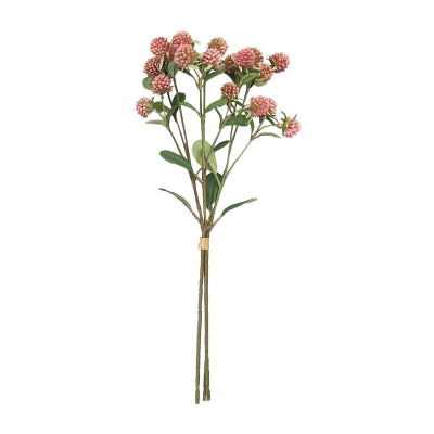 PINK GOMPHRENA X 3 HAND TIED