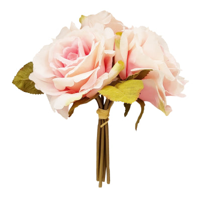 BABY PINK OPEN ROSE X 3 POSY