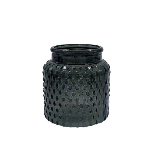 Dove Grey Glass Pickwick Jar (11cm x 10cm)