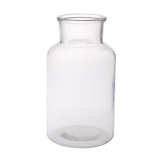 Clear Apothecary Bottle Glass Vase (25cm)