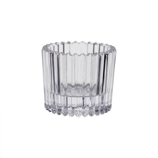 Clear Harrison Glass Tealight Holder (4.5cm)
