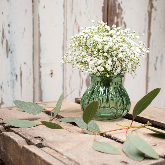 Green Veneto Bubble Glass Jar Vase (7.5cm)