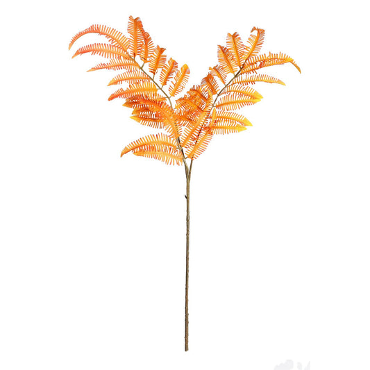 Orange Botanica Fern Branch (111cm)
