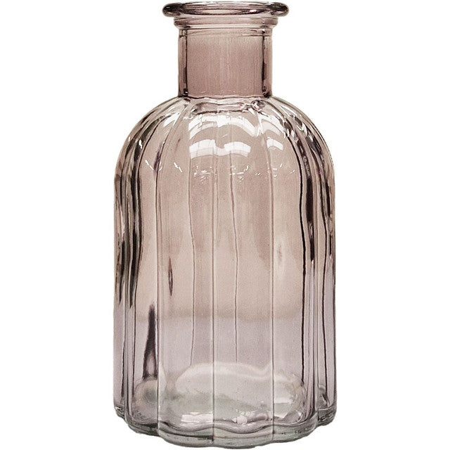 Grey Flora Bottle Glass Vase (10.5cm)
