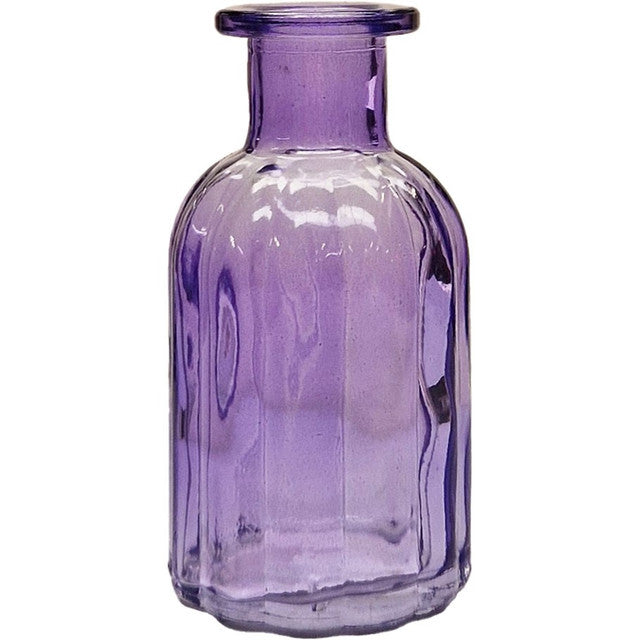Lilac Flora Bottle Glass Vase (13.7cm)