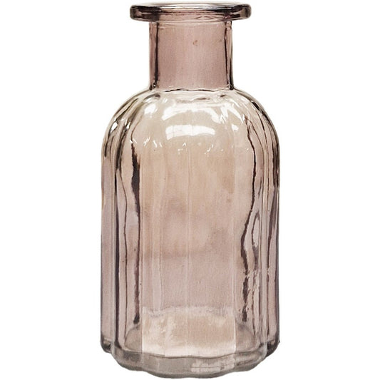 Grey Flora Bottle Glass Vase (13.7cm)
