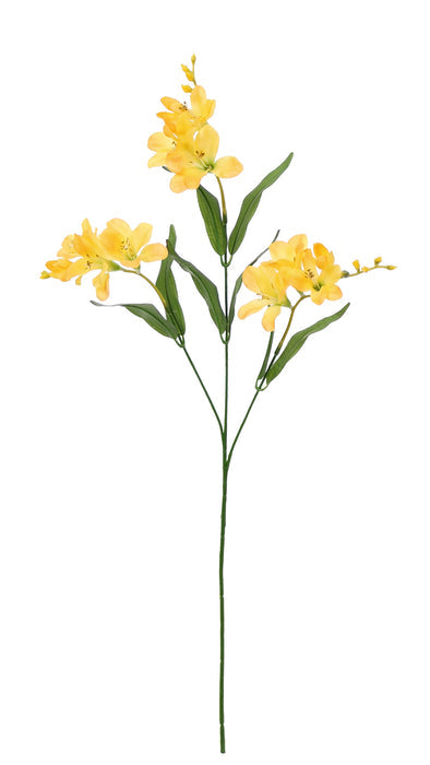 Artificial Freesia Spray - Yellow (73cm long)