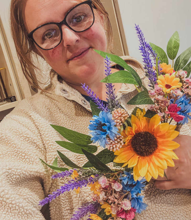 Colourful Button Holes