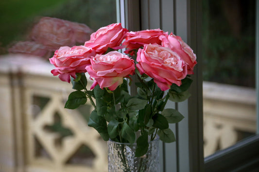 Garden Rose - Hot Pink (50cm long)
