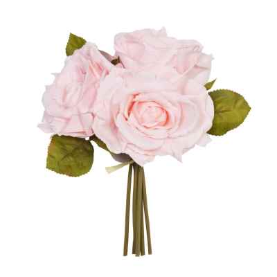 LIGHT CORAL OPEN ROSE X 3 POSY