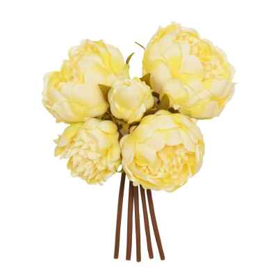 YELLOW PEONY X 5 POSY