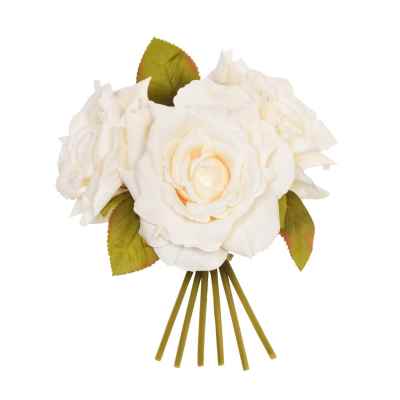 LIGHT PEACH OPEN ROSE X 3 POSY