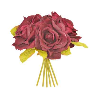 BORDEAUX OPEN ROSE X 3 POSY