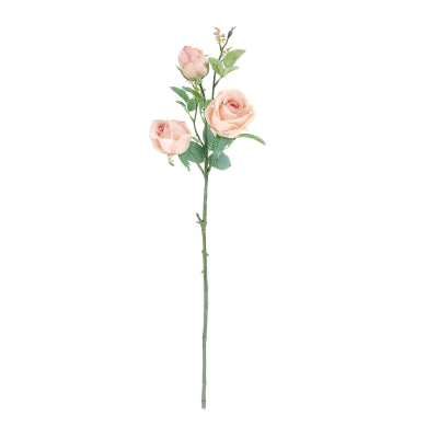 LIGHT PINK ROSEBUD X 3 STEM